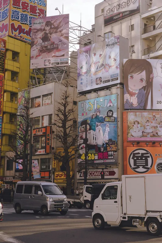 Akihabara Anime Billboards Anime wallpaper