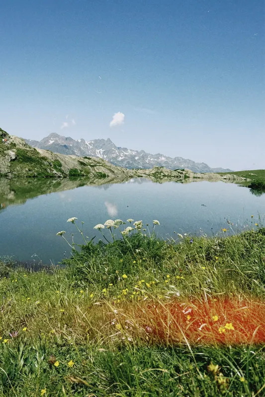 Alpine Lake Mountain Reflection Nature wallpaper