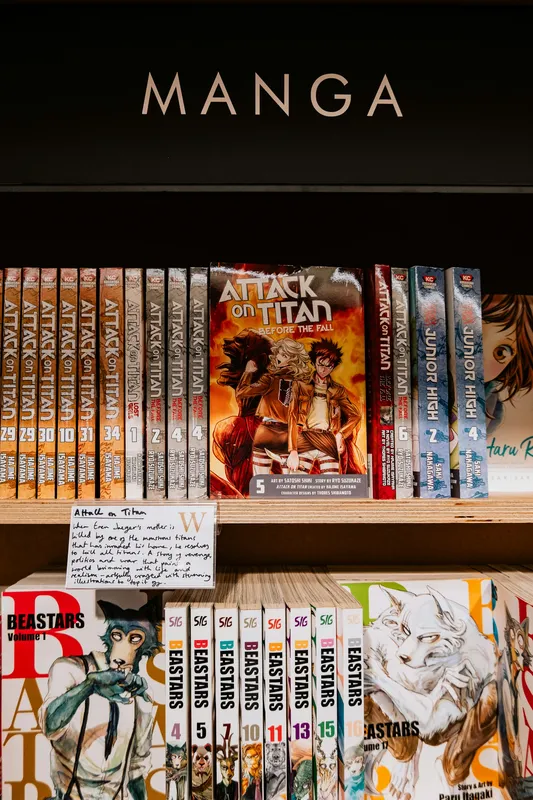 Attack On Titan Manga Shelf Anime wallpaper