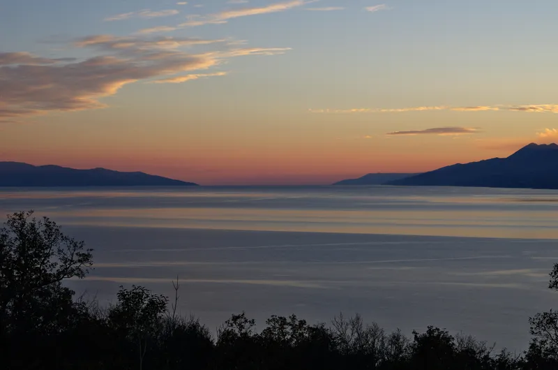 Croatia Lake Sunset Nature wallpaper