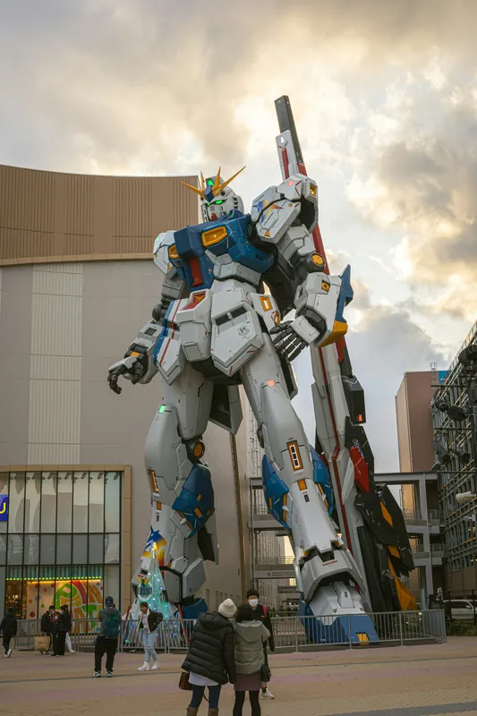 Giant Mecha City Statue Anime wallpaper