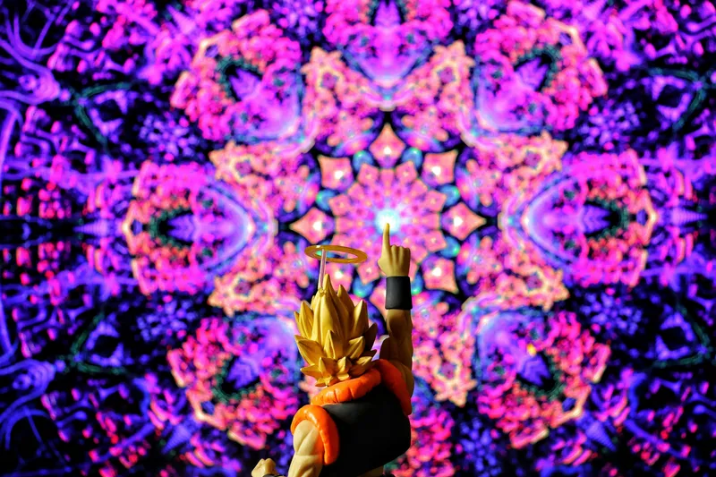 Gogeta Kaleidoscope Background Anime wallpaper