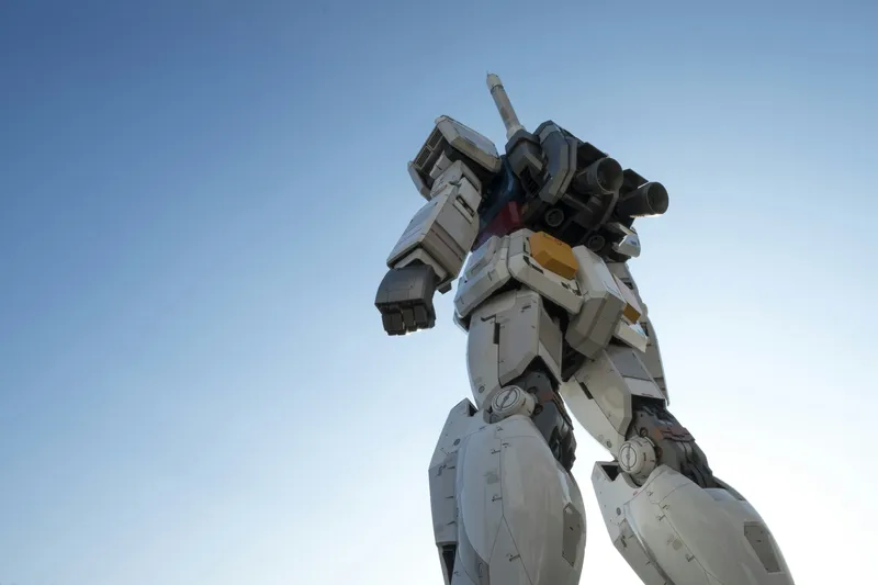 Gundam Back View Blue Sky Anime wallpaper
