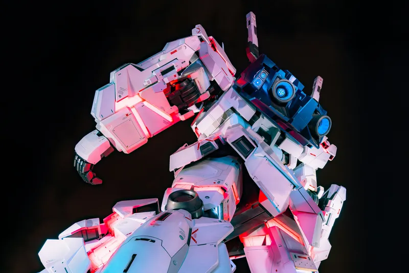 Gundam Neon Closeup Anime wallpaper