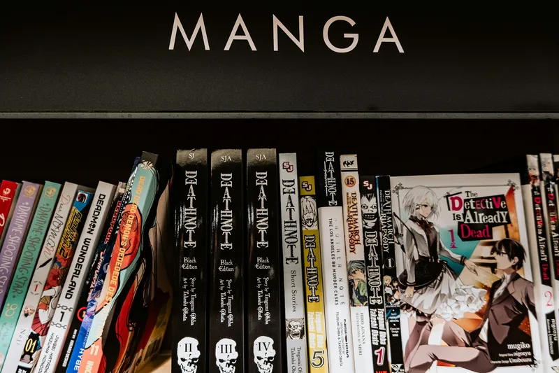 Manga Bookshelf Display Anime wallpaper