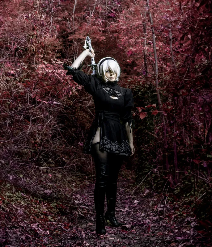 Nier 2b Red Forest Cosplay Anime wallpaper
