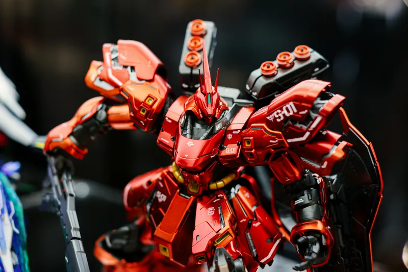 Red Gundam Action Figure Anime wallpaper